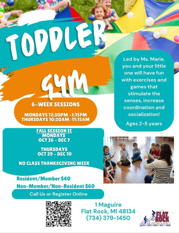Toddler Gym Fall Session II 2026